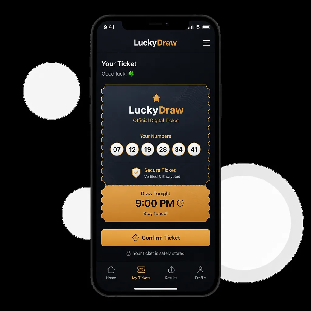 LuckyDraw digital lottery ticket