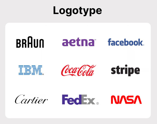 Logotype logo examples
