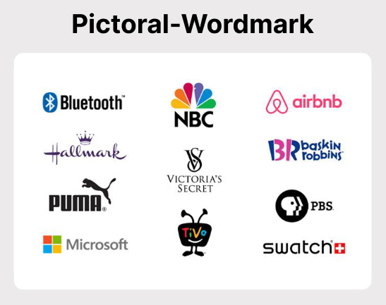 Pictorial Wordmark logo examples
