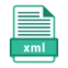 XML icon for structured layouts and UI frameworks in fraud software interfaces