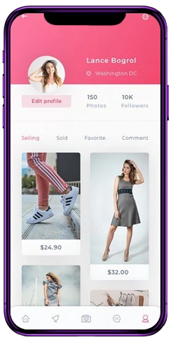 B2C Marketplace App Mobile Screen - Business to Consumer Platform