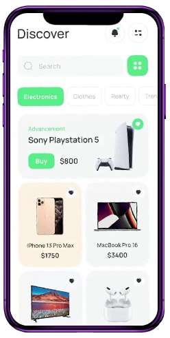 P2P Marketplace App Mobile Screen - Peer to Peer Platform