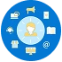 Omnichannel Messaging Illustration: WhatsApp, Facebook, Instagram, Web Integration