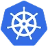 Kubernetes logo, Container Orchestration Platform