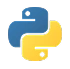 Python language logo &mdash; automation and data processing for education platforms
