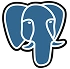 PostgreSQL database logo &mdash; relational storage for student and academic records