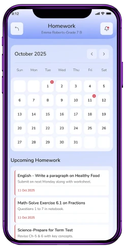 Academic workflow automation &mdash; mobile app mockup