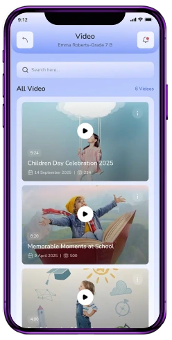 Mobile school management solutions &mdash; app mockup