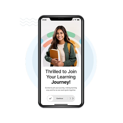 School management app student panel &mdash; attendance, grades, and schedules