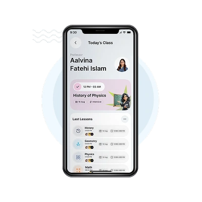 School management app teacher panel &mdash; classes, grades, and communication