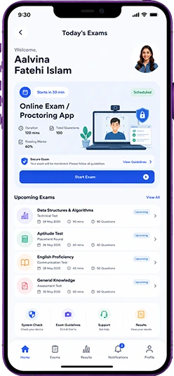Online Exam / Proctoring App