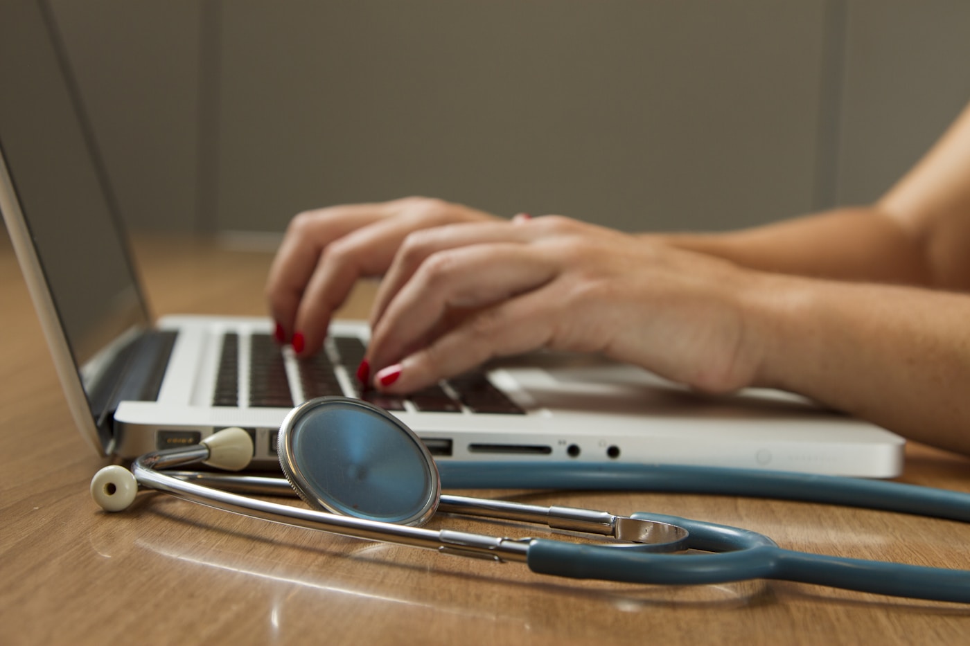 Healthcare professional using digital tools for patient care and clinical workflows