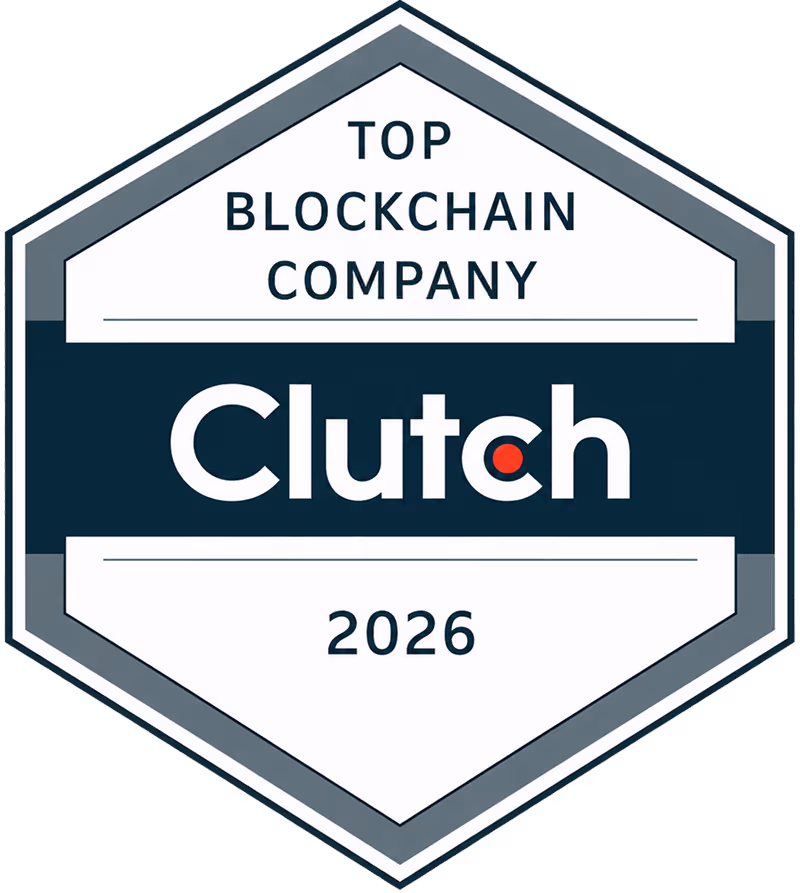 Best Blockchain Company 2026 badge