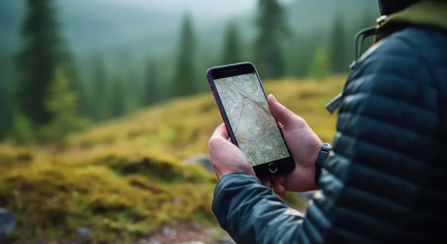 Smartphone map used to set geofenced delivery zones