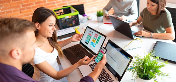 Hire event management app developers &mdash; dedicated team illustration