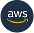 Amazon Web Services (AWS) cloud hosting icon