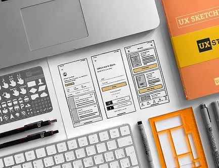 UX/UI Designing step illustration