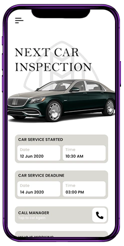 Illustration for door-to-door car service app development