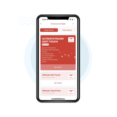 Admin panel dashboard for car wash business management