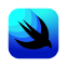 SwiftUI user interface technology logo for pickup and delivery app development