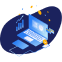 Payment gateway integration SDK module icon for pickup and delivery app development