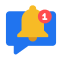 Push notification service module icon for pickup and delivery app development