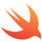 Swift programming language logo for pickup and delivery app development
